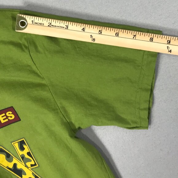 Israel Defense Forces T-Shirt Men's Medium Green Graphic Holy Land Short Sleeve - Picture 9 of 9